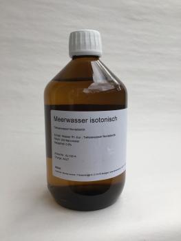 Meerwasser nanofiltriert isotonisch 500ml Gießflasche Braunglas PP28