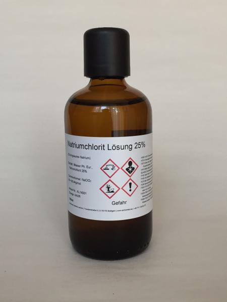 Natriumchlorit Lösung 25%  100ml mit Tropfverschluss